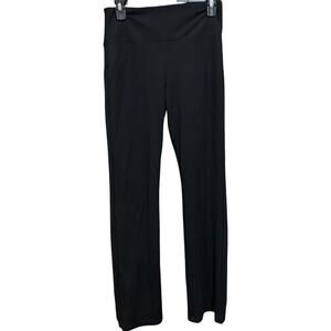 Peace Pearls Pull On Pants Womens Size M Black Rayon Blend Minimalist Capsule
